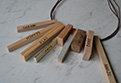Jewellery in wood - word